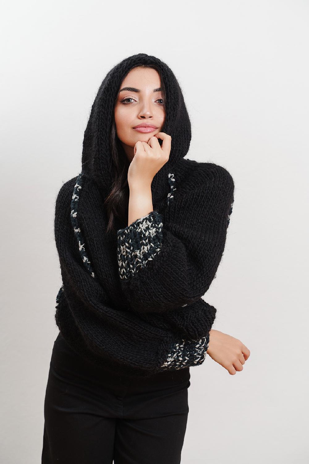 Tricot à Porter Maglia con cappuccio