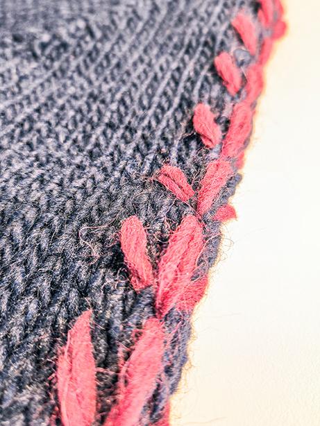 Tricot à Porter Maglia giro collo manica con ricami in costa e pp ai polsi Qualità