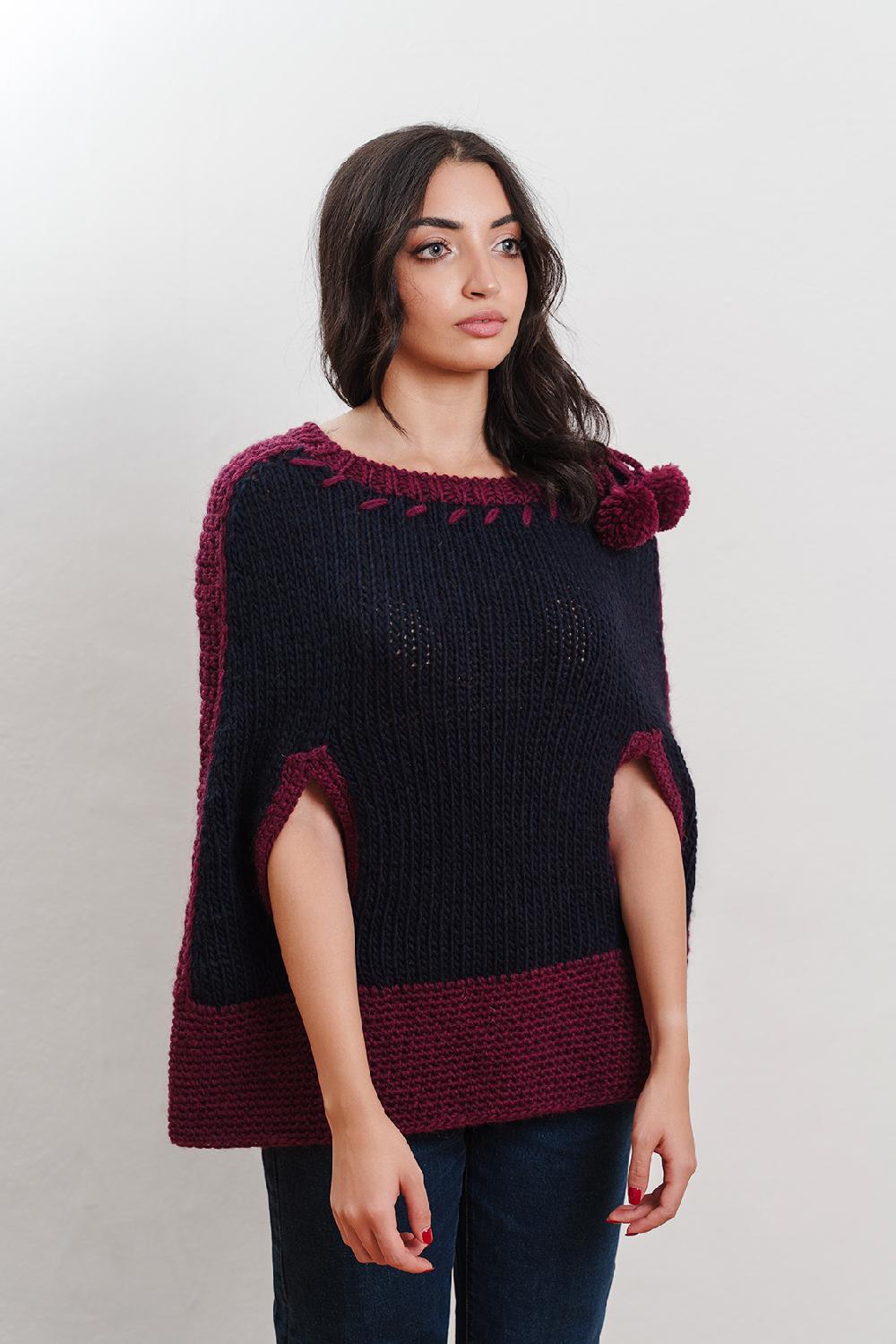 Tricot à Porter Poncho Vendita