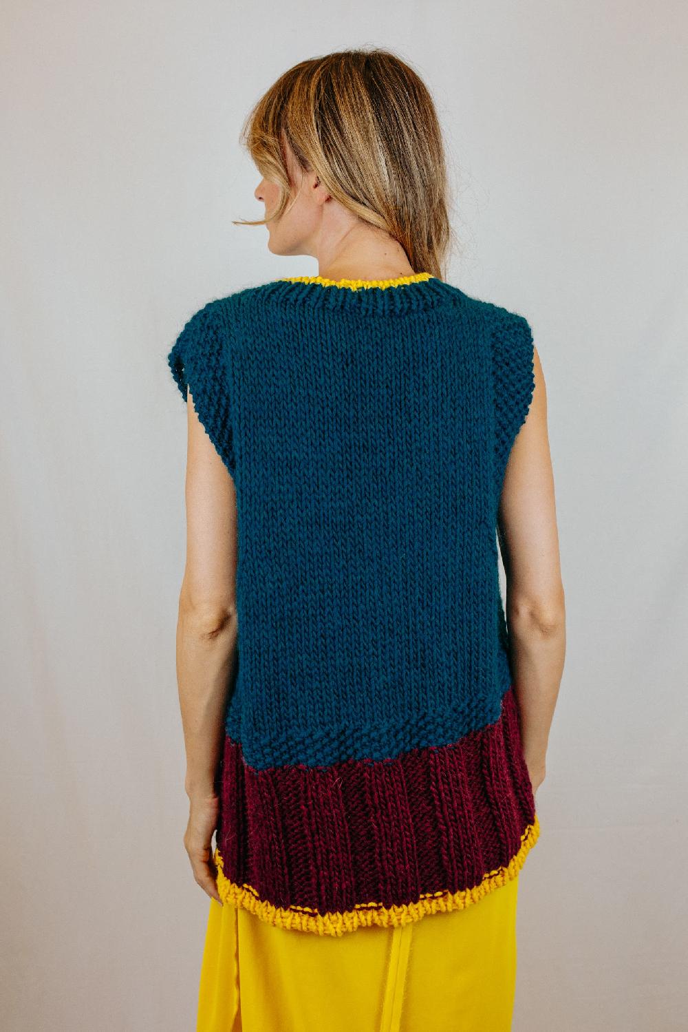 Tricot à Porter Gilet over a 3 colori Acquista Ora