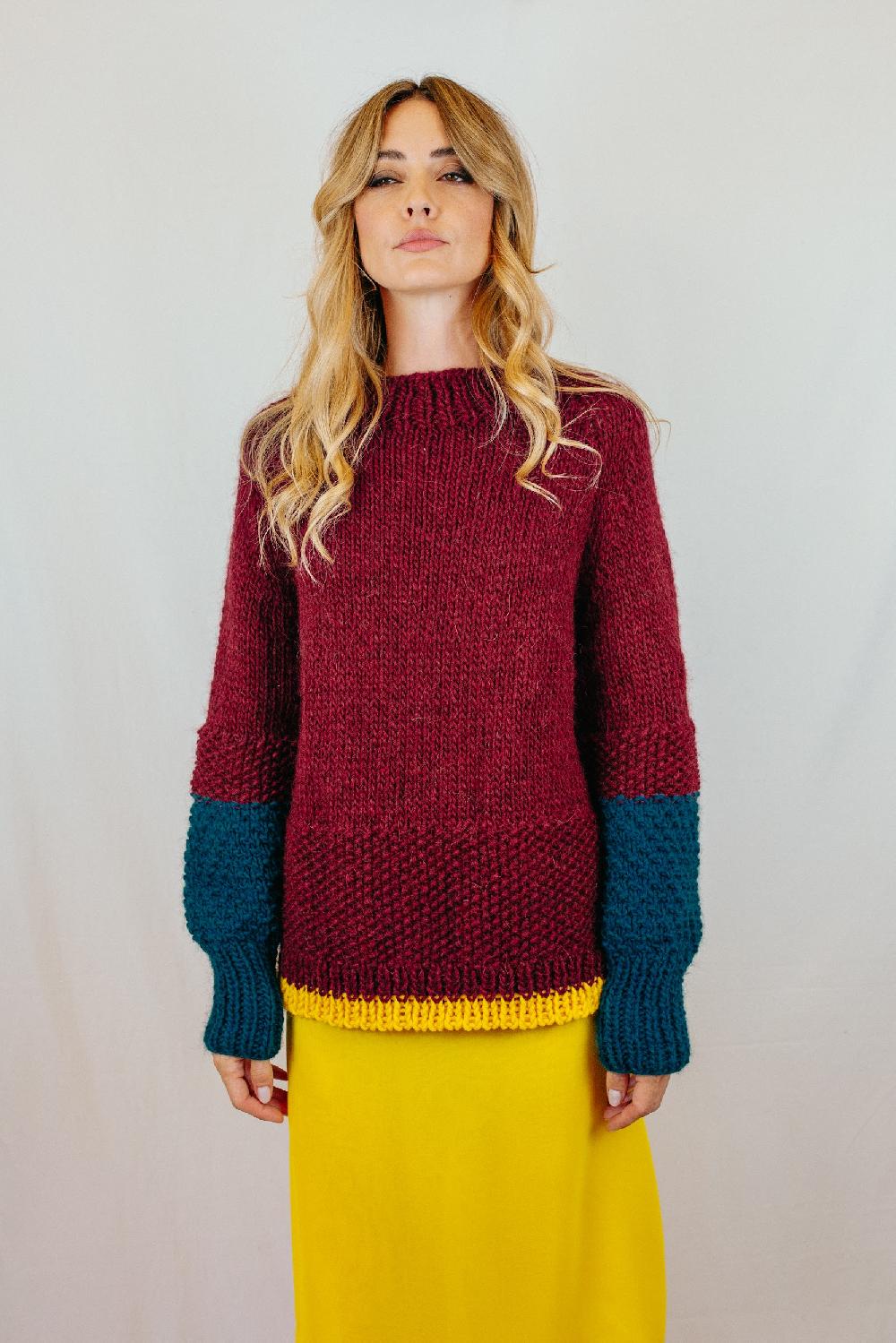 Tricot à Porter Lupetto long cube Consegna Veloce