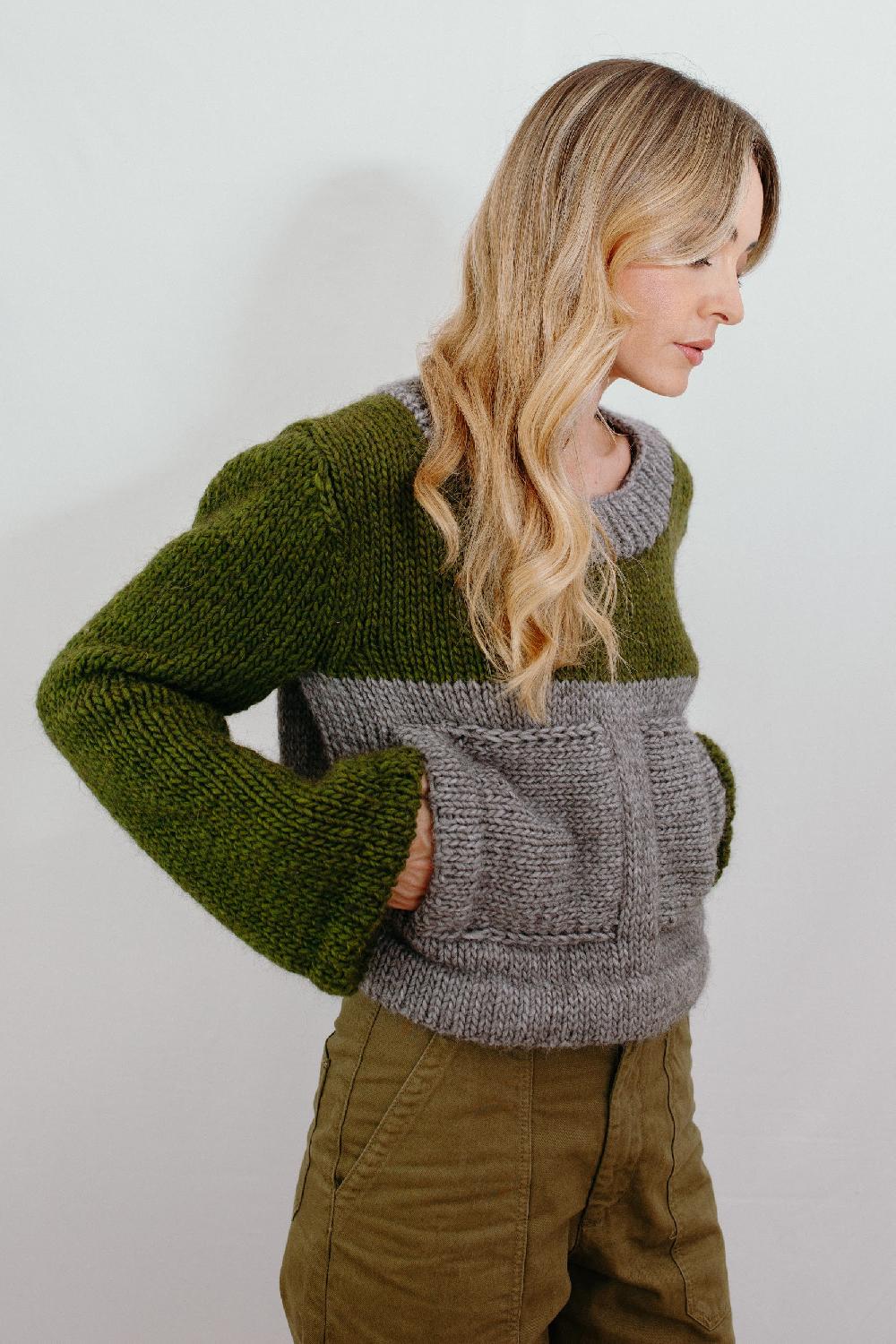Tricot à Porter Maglia cube tasche applicate Novità