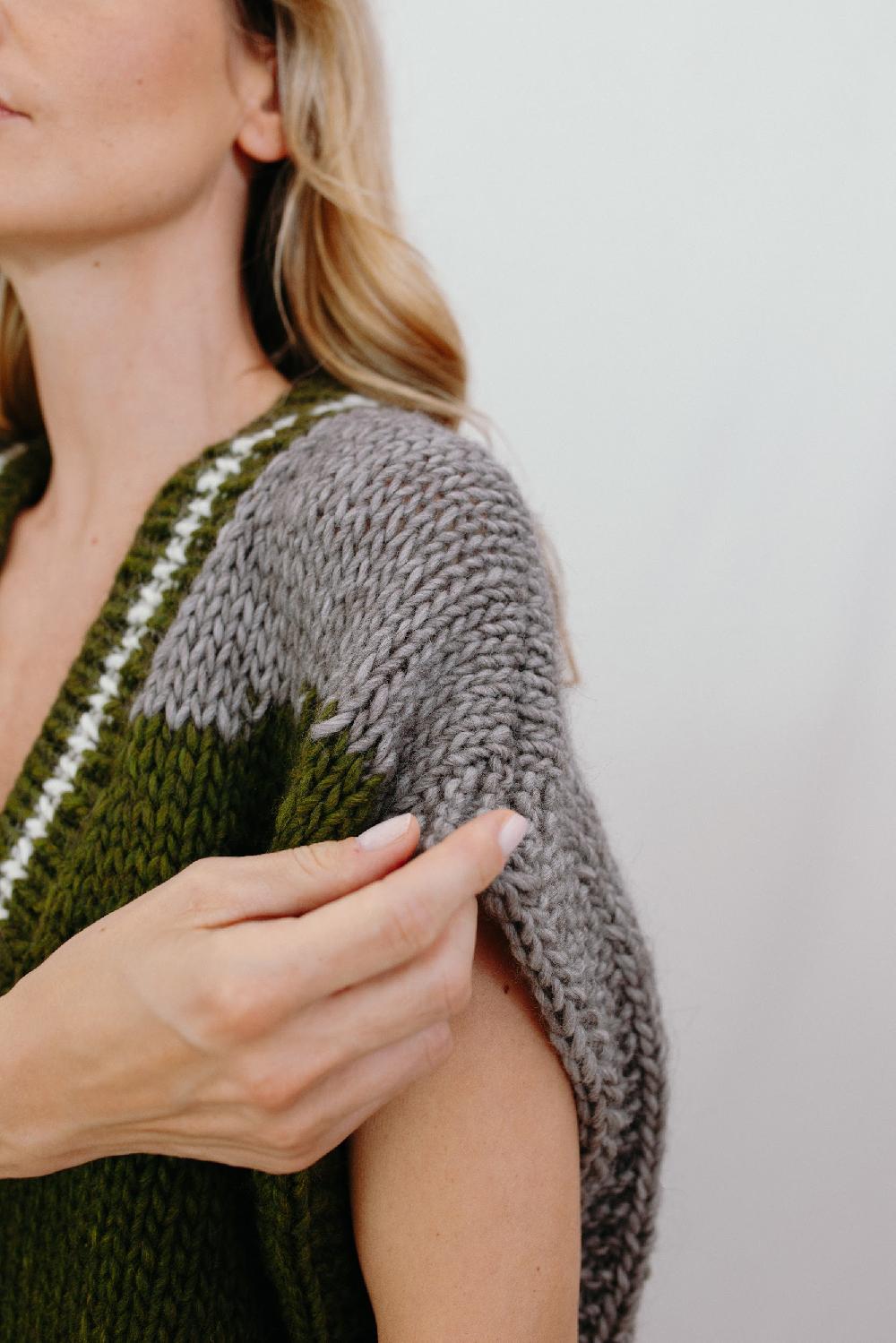 Tricot à Porter Gilet over scollo V Presa