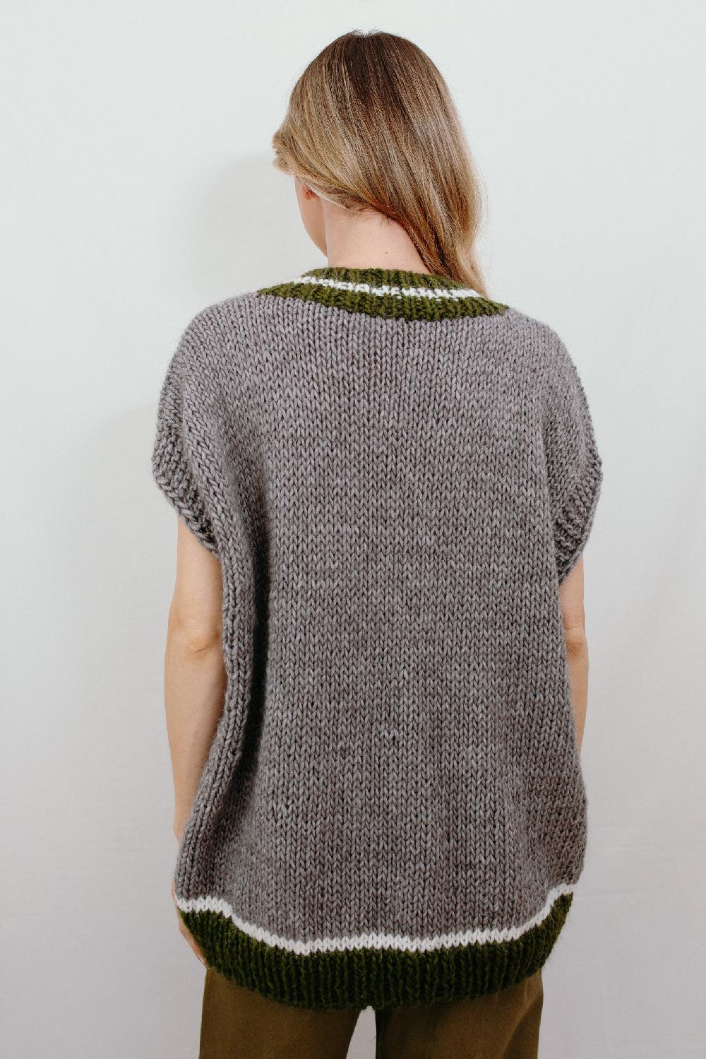 Tricot à Porter Gilet over scollo V Presa
