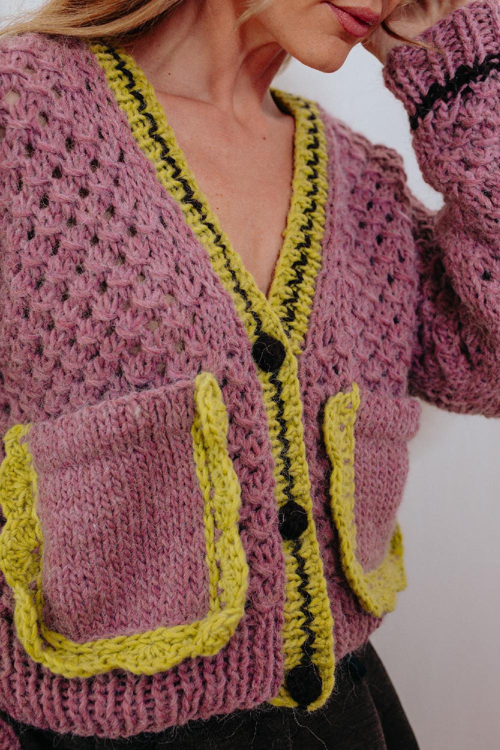 Tricot à Porter Cropped cardigan Moda