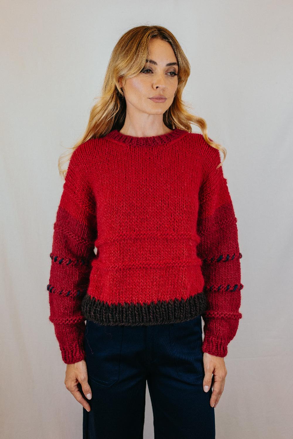 Tricot à Porter Maglia cropped girocollo Italy