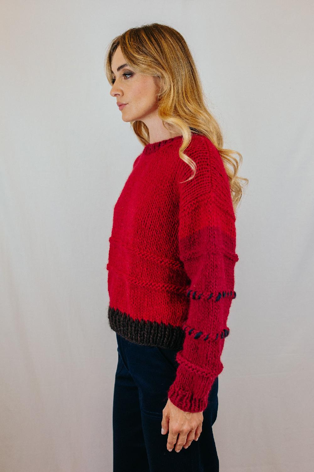 Tricot à Porter Maglia cropped girocollo Italy