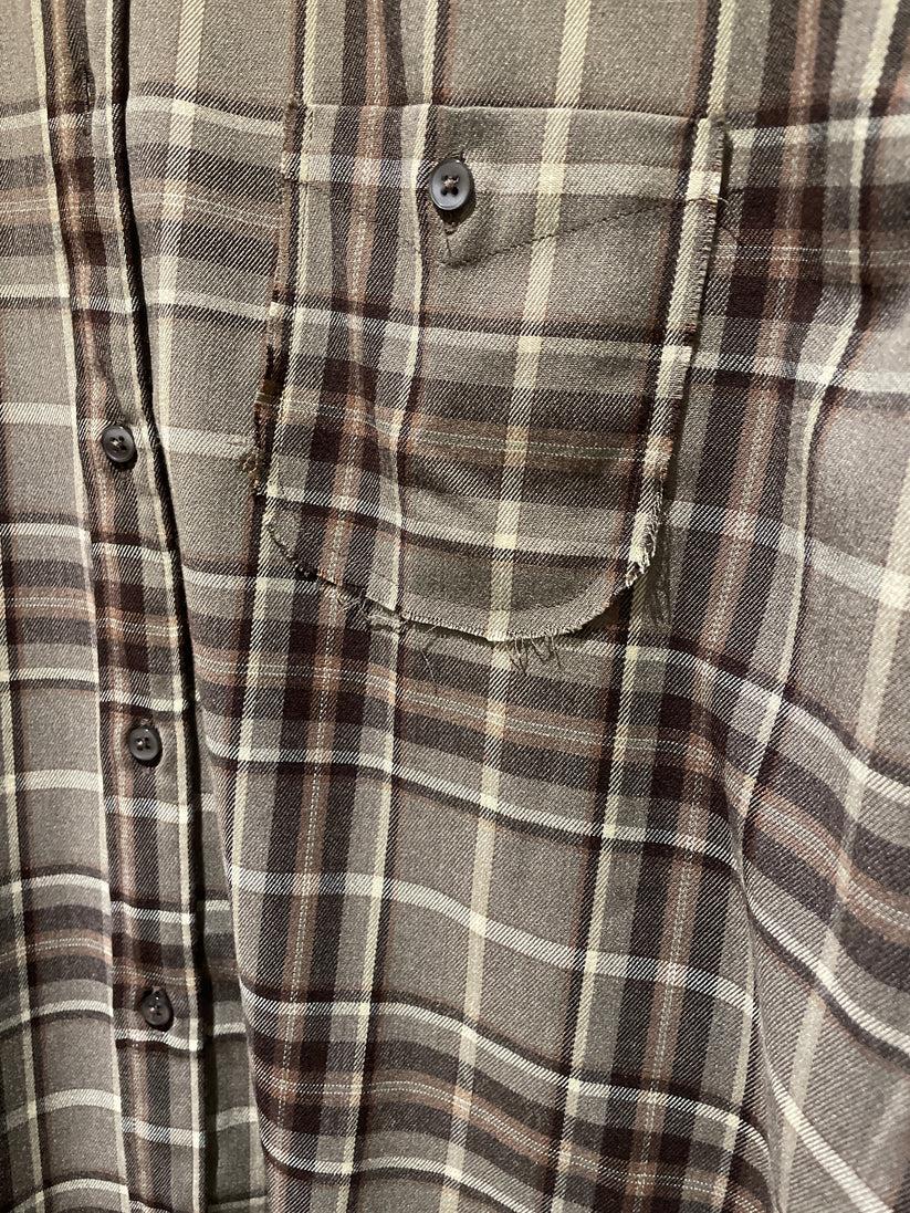 Underground Couture Camicia Quadri Marrone Liberty Rose Sottocosto
