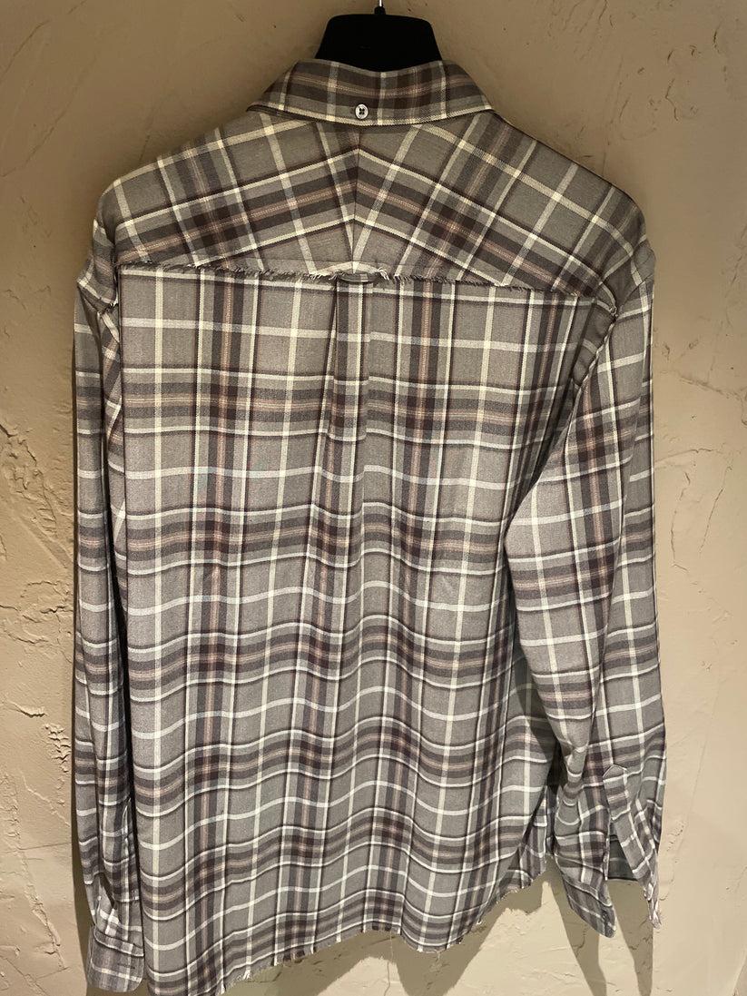 Underground Couture Camicia Quadri Marrone Liberty Rose Sottocosto