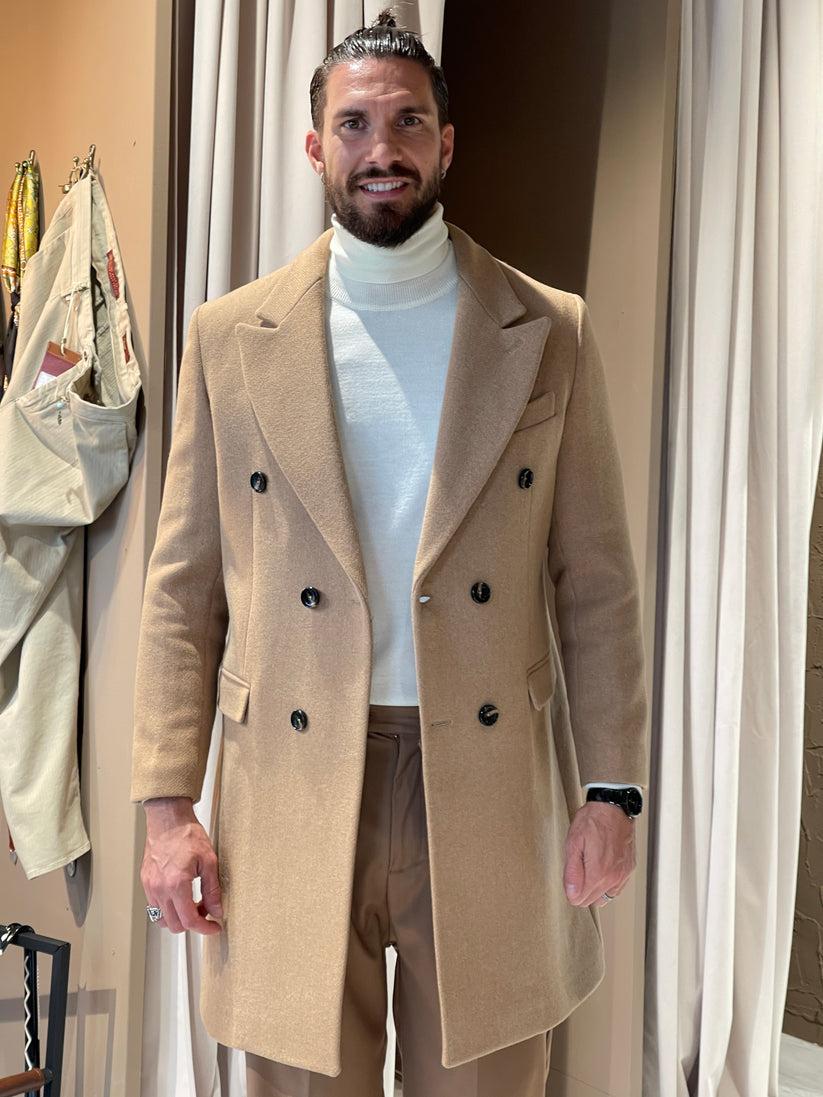 Underground Couture Cappotto Cammello Doppiopetto Saldi