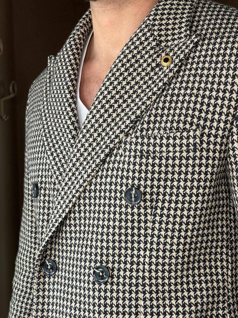 Underground Couture Cappotto Doppio Petto Pied-Pouo Vendita Economica