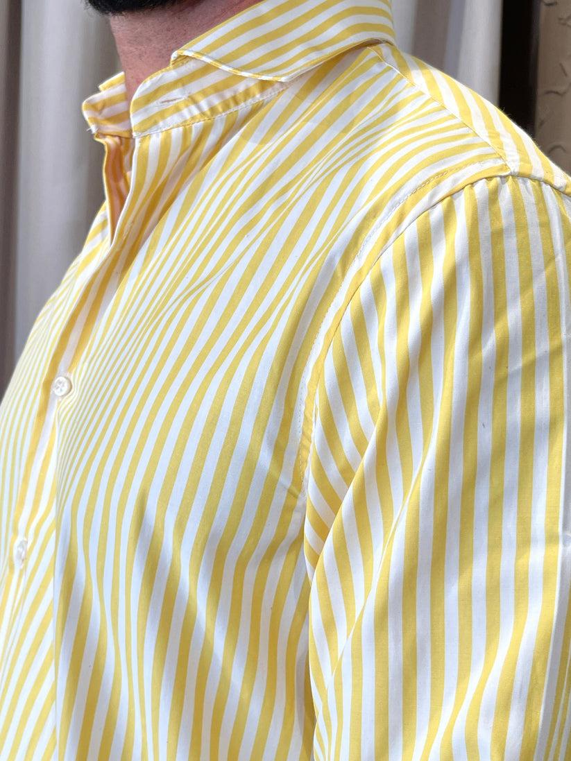 Underground Couture Camicia Riga Gialla Sconto