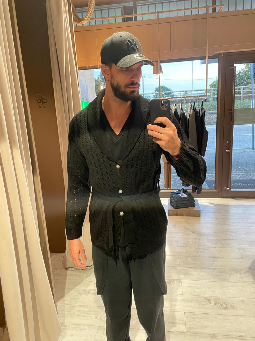 Underground Couture Cardigan Traforato Nero Vendita Economica