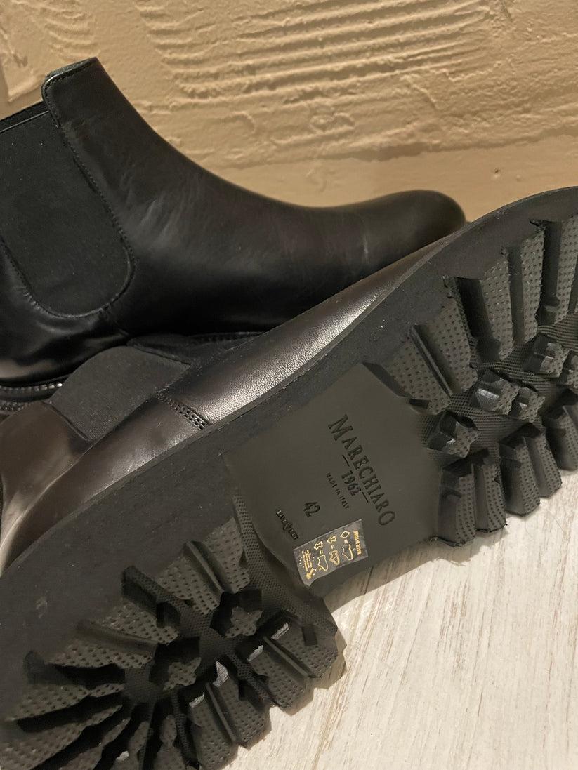 Underground Couture Stivaletto Vitello nero Pezzi Unici