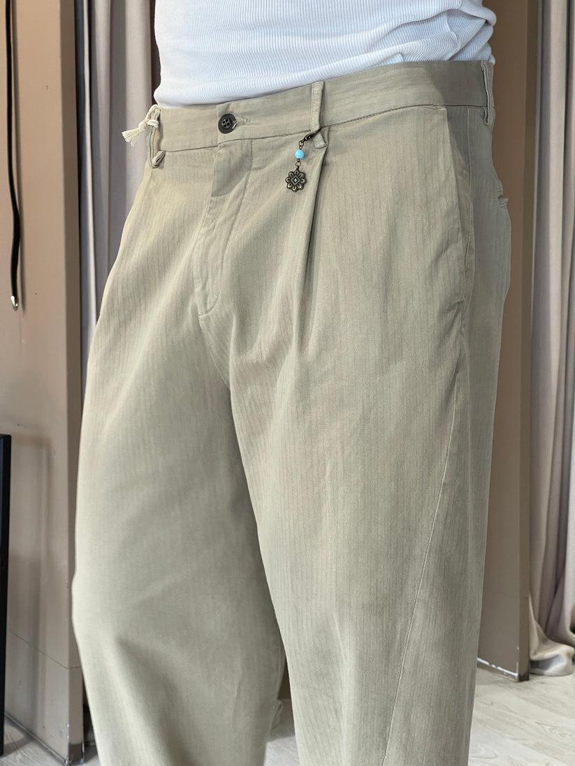 Underground Couture Pantalone Beige Telacruda Soddisfazione Garantita
