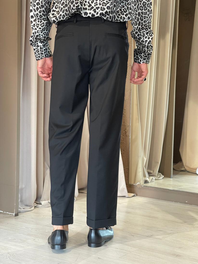 Underground Couture Pantalone D.P Nero Lana Vendita Calda