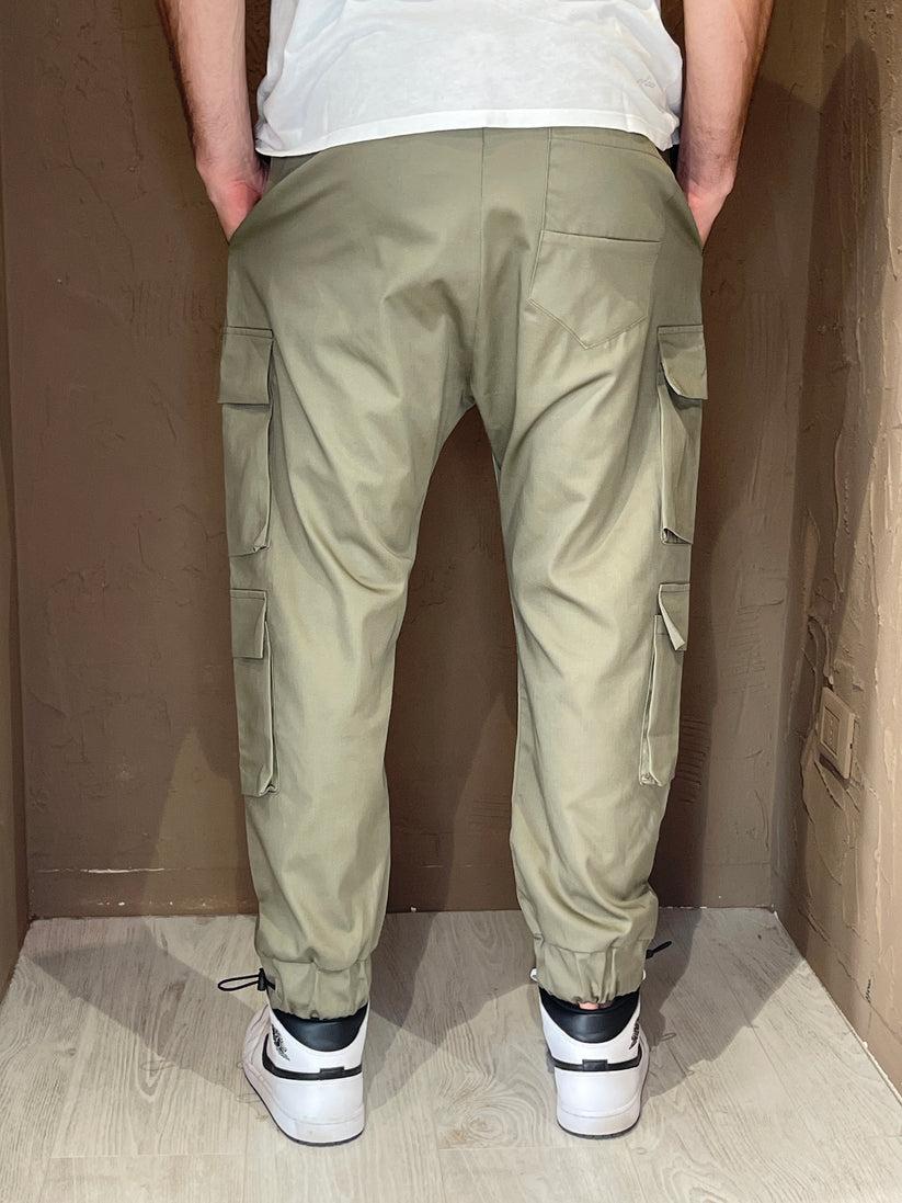 Underground Couture Pantalone Tasconato Verde Duty-free