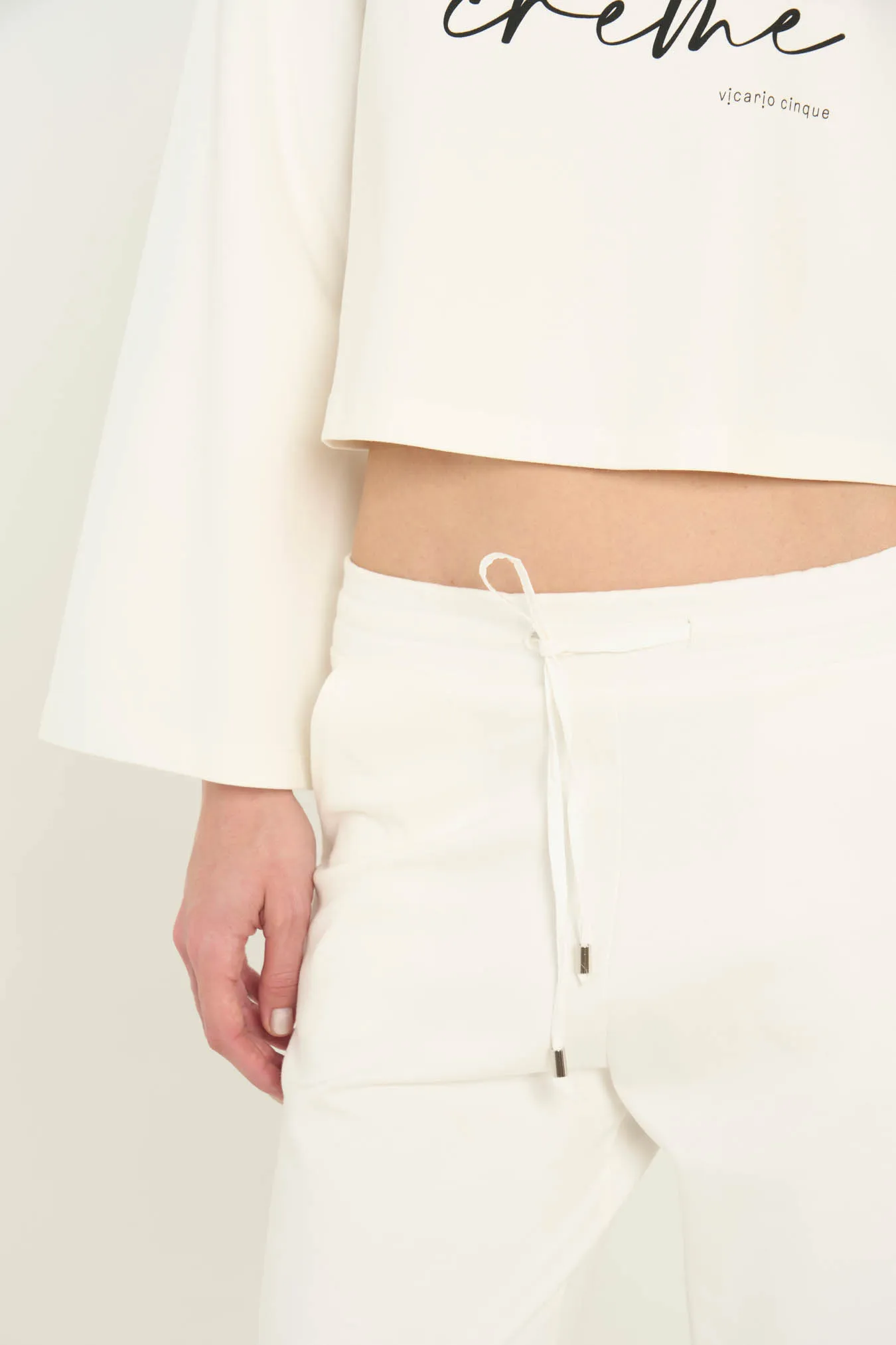 Vicario cinque Pantalone palazzo stretch coulisse in vita Petunia Economico