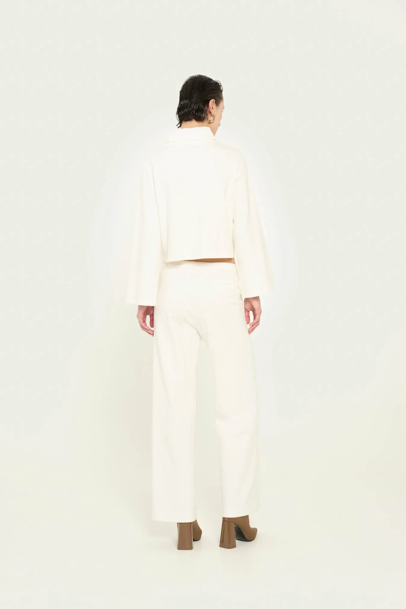 Vicario cinque Pantalone palazzo stretch coulisse in vita Petunia Economico