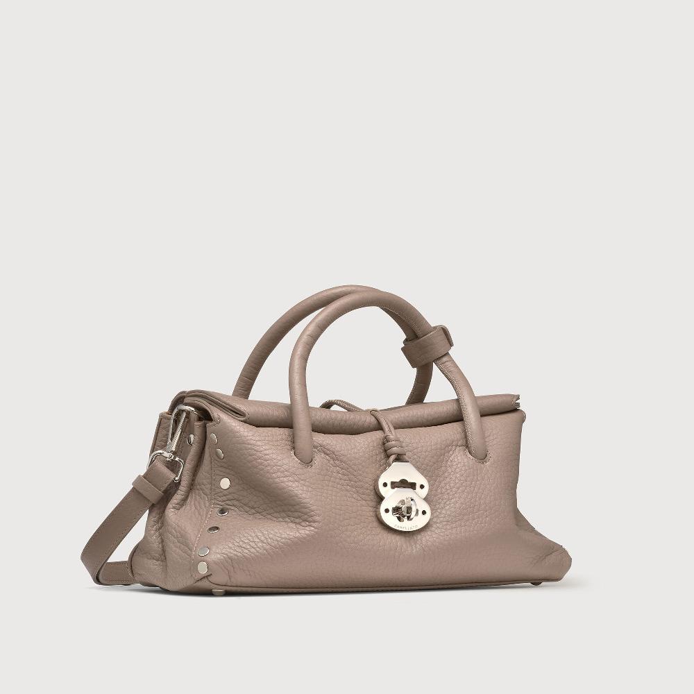 ﻿Zanellato BORSA DOTTA® SMALL IN PELLE MARTELLATA GREY CENERINO | Zanellato Acquista Ora