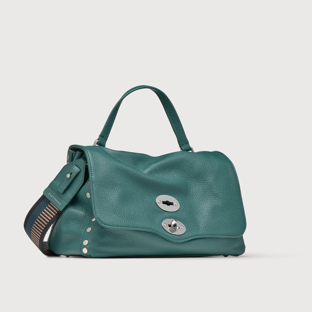 Zanellato BORSA POSTINA® SMALL IN PELLE MARTELLATA GREEN ACCA | Zanellato Promozione Limitata