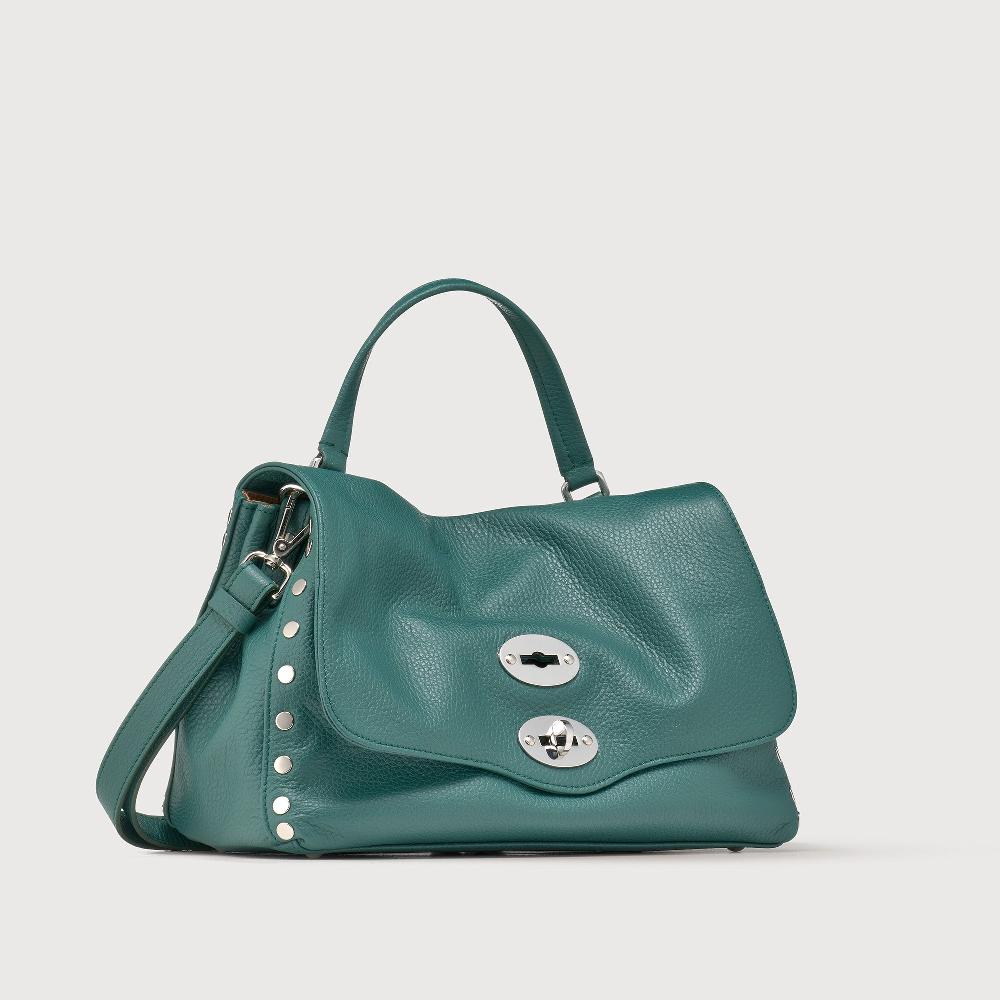 Zanellato BORSA POSTINA® SMALL IN PELLE MARTELLATA GREEN ACCA | Zanellato Fino Al -60%