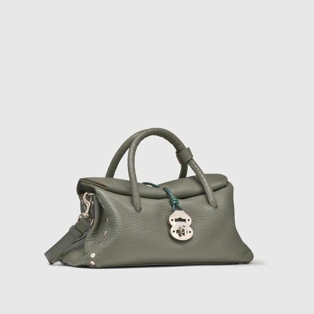 Zanellato BORSA DOTTA® SMALL IN PELLE MARTELLATA GREEN LICHENE | Zanellato Affare Del Giorno