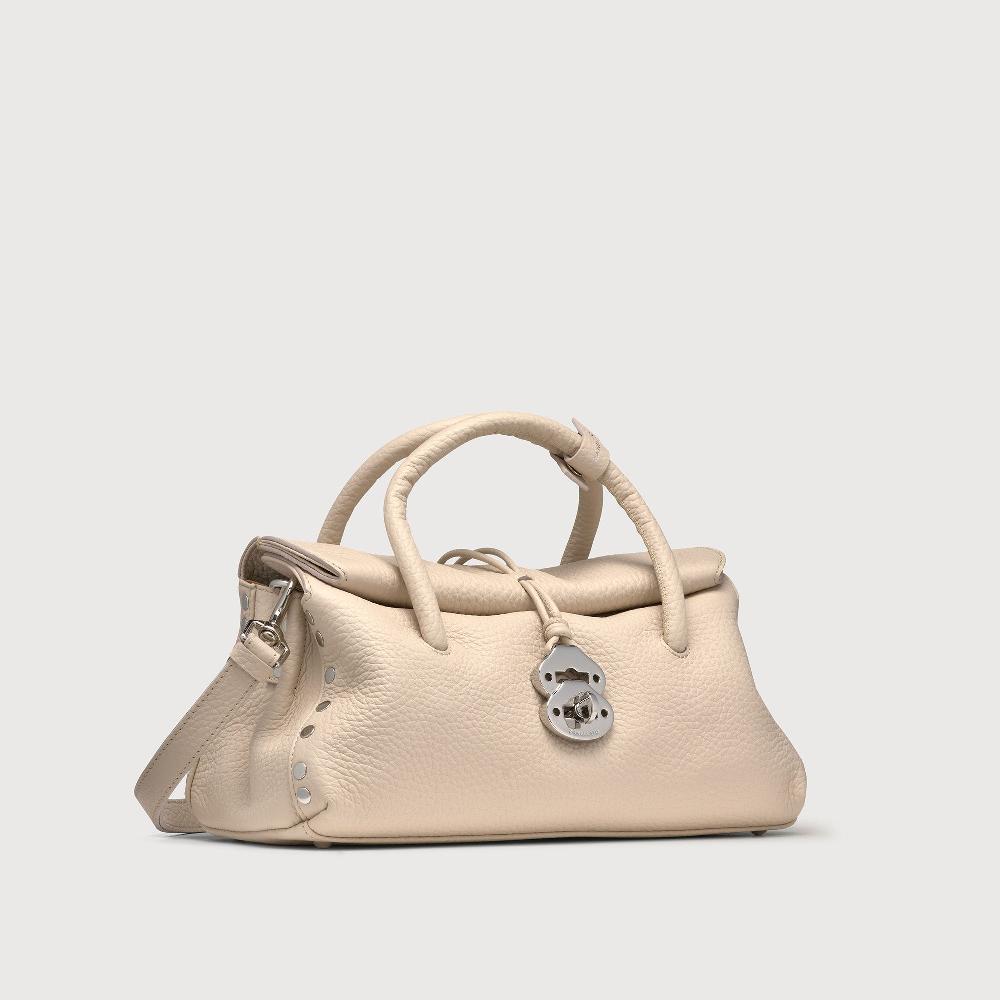 Zanellato BORSA DOTTA® SMALL IN PELLE MARTELLATA WHITE ALABASTRO | Zanellato Offerte giornaliere