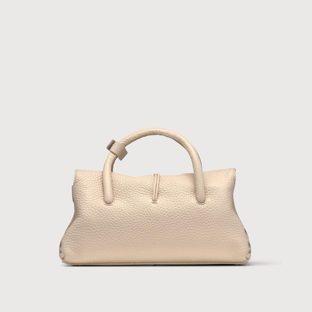 Zanellato BORSA DOTTA® SMALL IN PELLE MARTELLATA WHITE ALABASTRO | Zanellato Offerte giornaliere