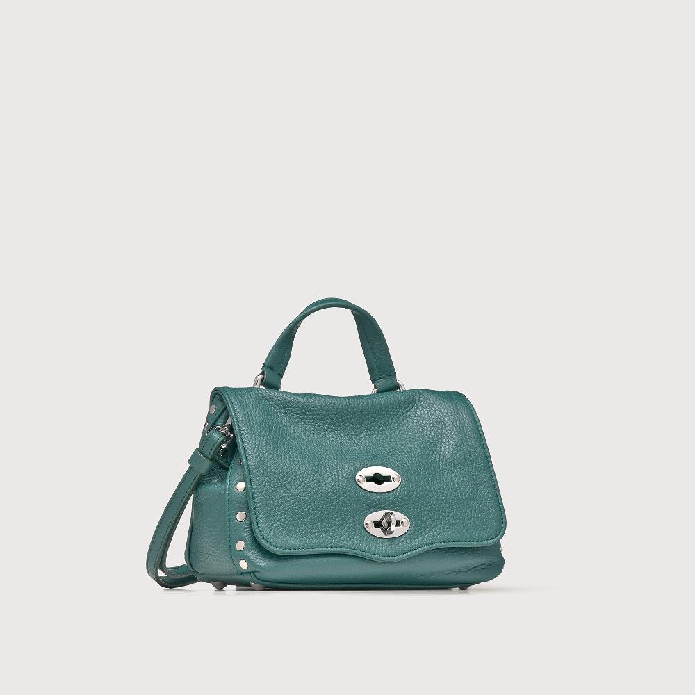 Zanellato BORSA POSTINA® BABY IN PELLE MARTELLATA GREEN ACCA | Zanellato Sottocosto