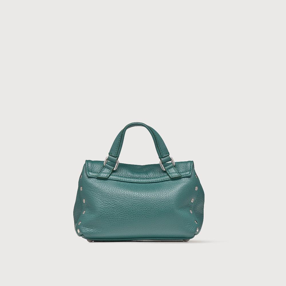 Zanellato BORSA POSTINA® BABY IN PELLE MARTELLATA GREEN ACCA | Zanellato Sottocosto