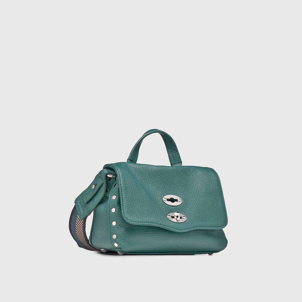 Zanellato BORSA POSTINA® BABY IN PELLE MARTELLATA GREEN ACCA | Zanellato Novità