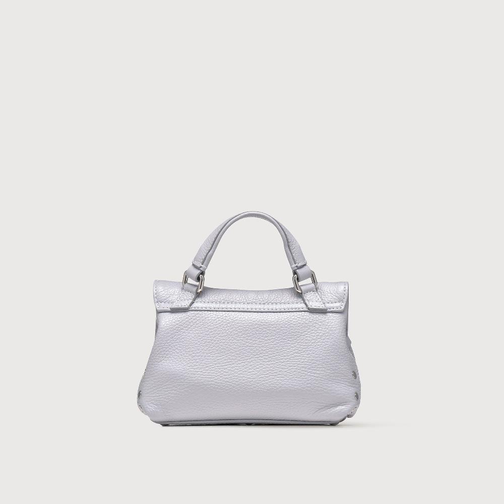 Zanellato BORSA POSTINA® BABY IN PELLE MARTELLATA GREY CLOUD | Zanellato Online