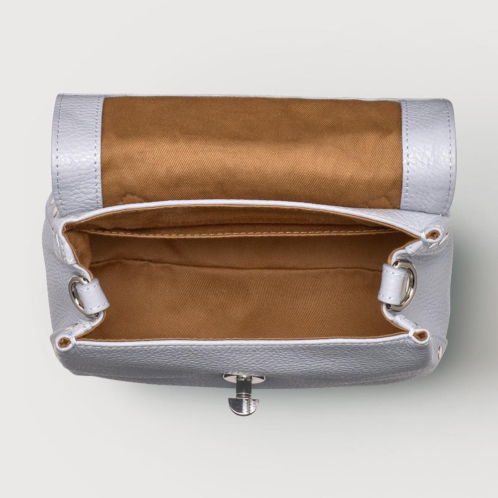 Zanellato BORSA POSTINA® BABY IN PELLE MARTELLATA GREY CLOUD | Zanellato Online