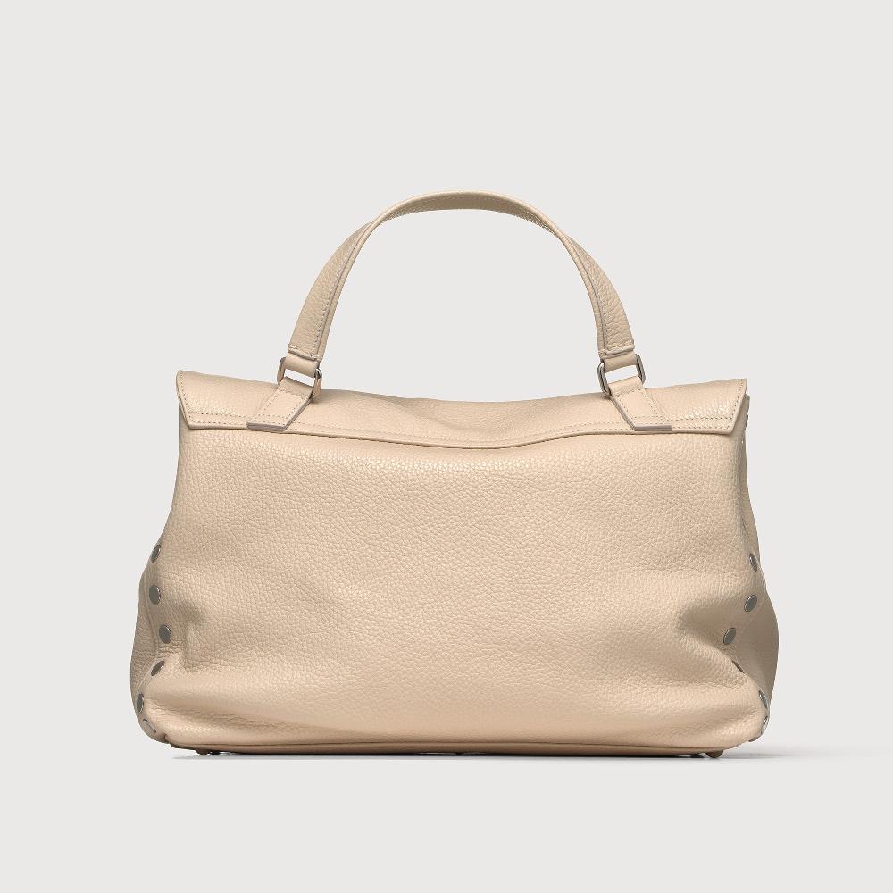 Zanellato BORSA POSTINA® MEDIUM IN PELLE MARTELLATA WHITE BIANCONE | Zanellato In Vendita