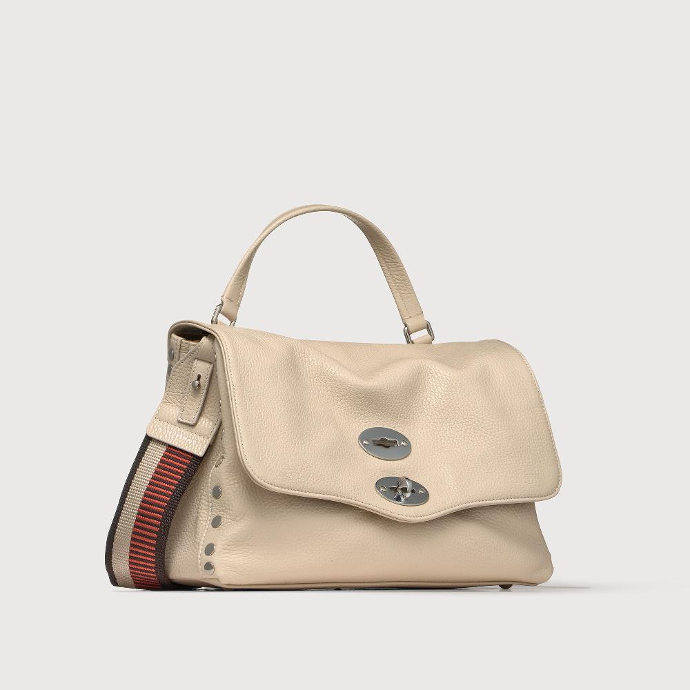 Zanellato BORSA POSTINA® SMALL IN PELLE MARTELLATA WHITE BIANCONE | Zanellato Saldi