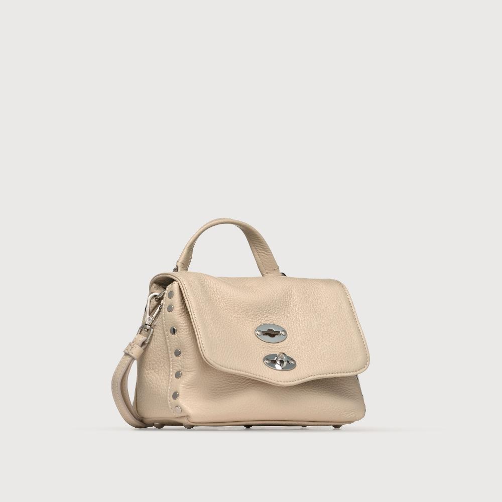 Zanellato BORSA POSTINA® BABY IN PELLE MARTELLATA WHITE BIANCONE | Zanellato Offerte