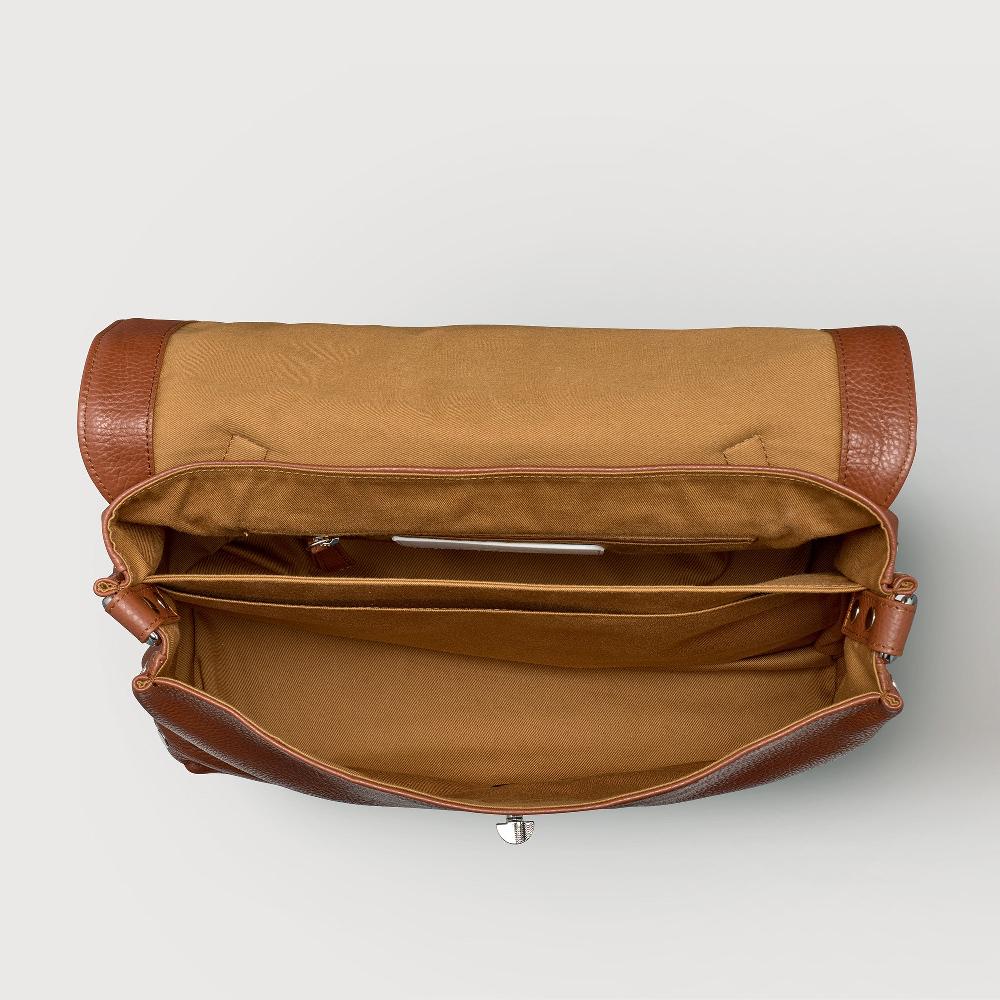 Zanellato BORSA POSTINA® MEDIUM IN PELLE MARTELLATA BROWN CANALETTO | Zanellato Hotsell
