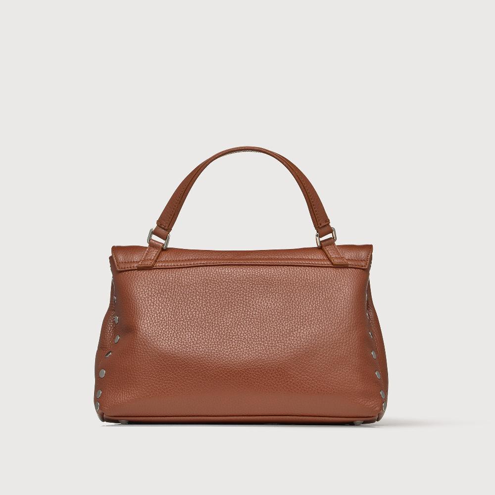 Zanellato BORSA POSTINA® SMALL IN PELLE MARTELLATA BROWN CANALETTO | Zanellato Vendita Calda