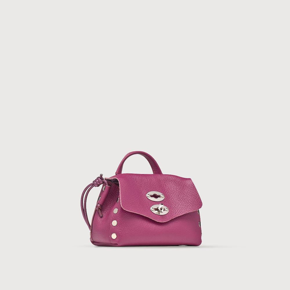 Zanellato BORSA POSTINA® SUPER BABY IN PELLE LAMINATA PURPLE BONARDA | Zanellato I Più Venduti