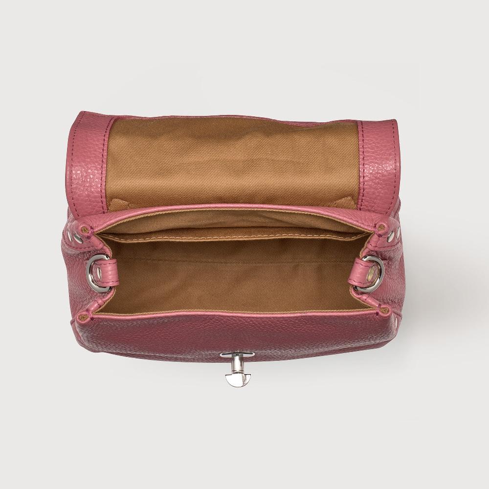 Zanellato BORSA POSTINA® BABY IN PELLE MARTELLATA PINK ROSATO | Zanellato Moda