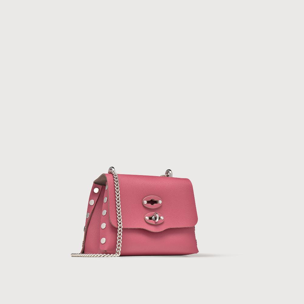 Zanellato BORSA POSTINA® SUPER BABY IN PELLE RIGENERATA PINK BIZANTINO | Zanellato Italy