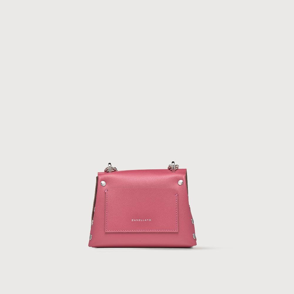 Zanellato BORSA POSTINA® SUPER BABY IN PELLE RIGENERATA PINK BIZANTINO | Zanellato Italy