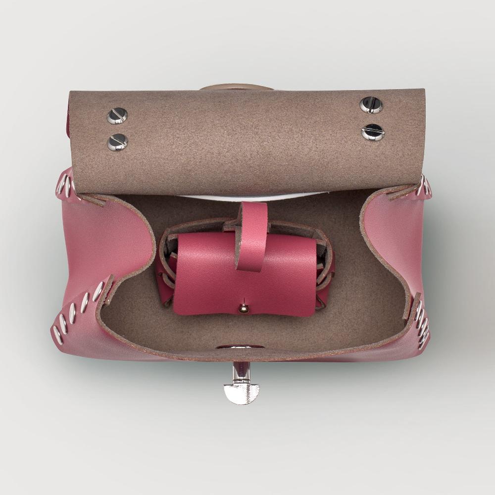 Zanellato BORSA POSTINA® SUPER BABY IN PELLE RIGENERATA PINK BIZANTINO | Zanellato Italy