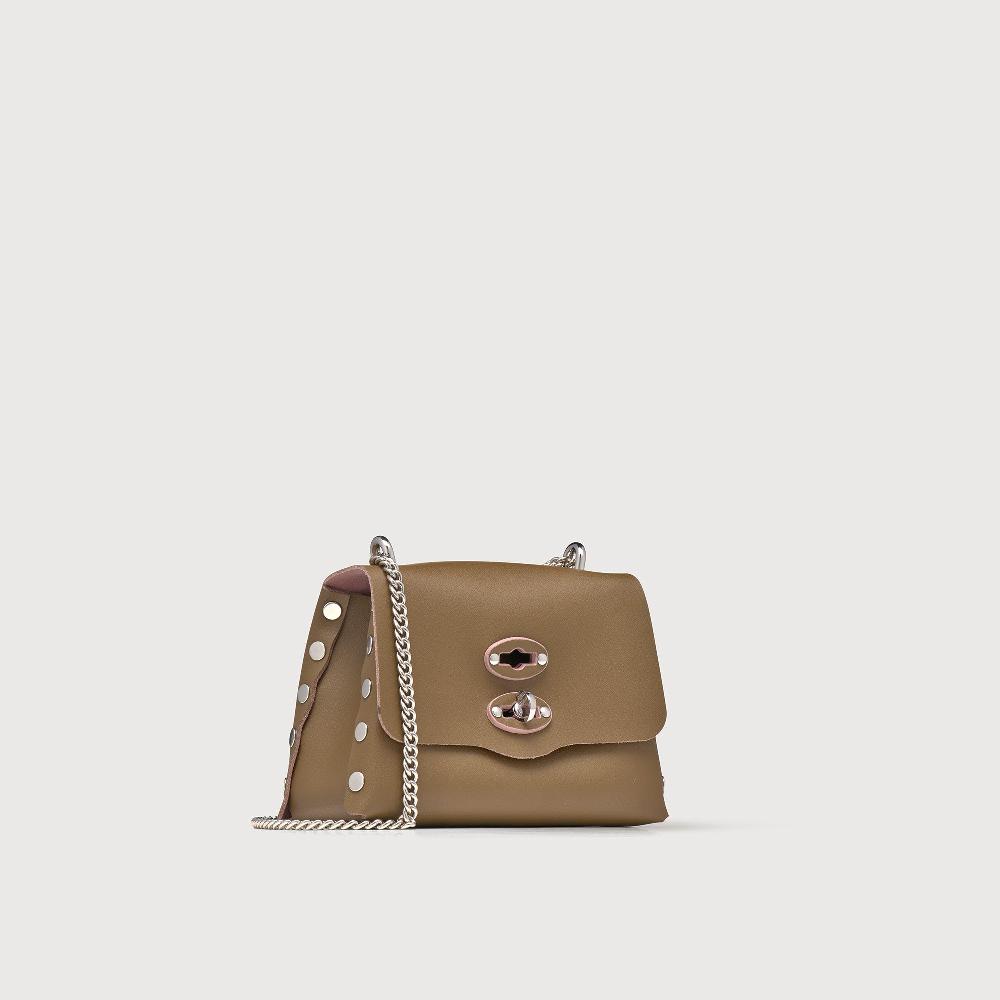 Zanellato BORSA POSTINA® SUPER BABY IN PELLE RIGENERATA GREEN PANTELLERIA | Zanellato 2025