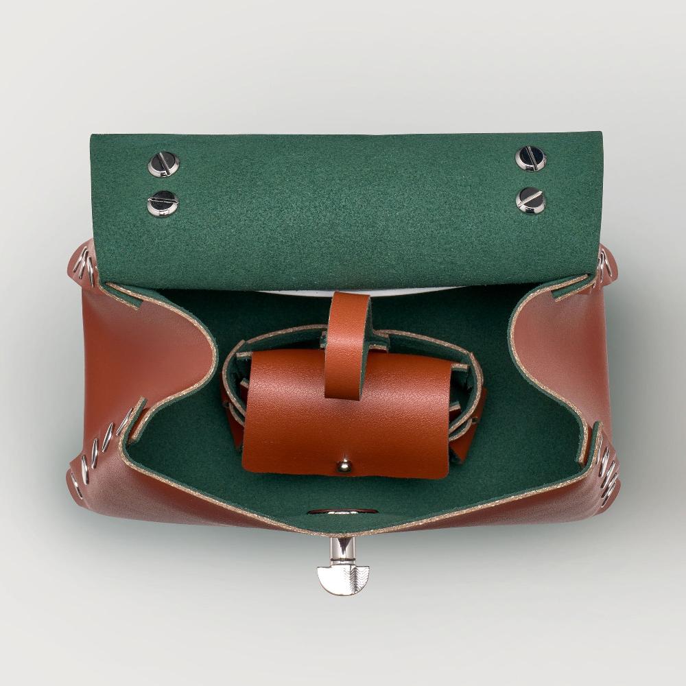Zanellato BORSA POSTINA® SUPER BABY IN PELLE RIGENERATA BROWN COCCIO | Zanellato In Linea