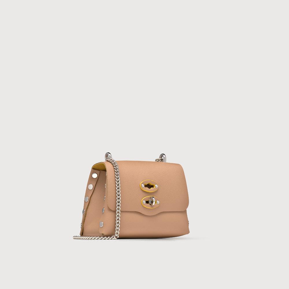 Zanellato BORSA POSTINA® SUPER BABY IN PELLE RIGENERATA BEIGE DEL MUGELLO | Zanellato Nuovo