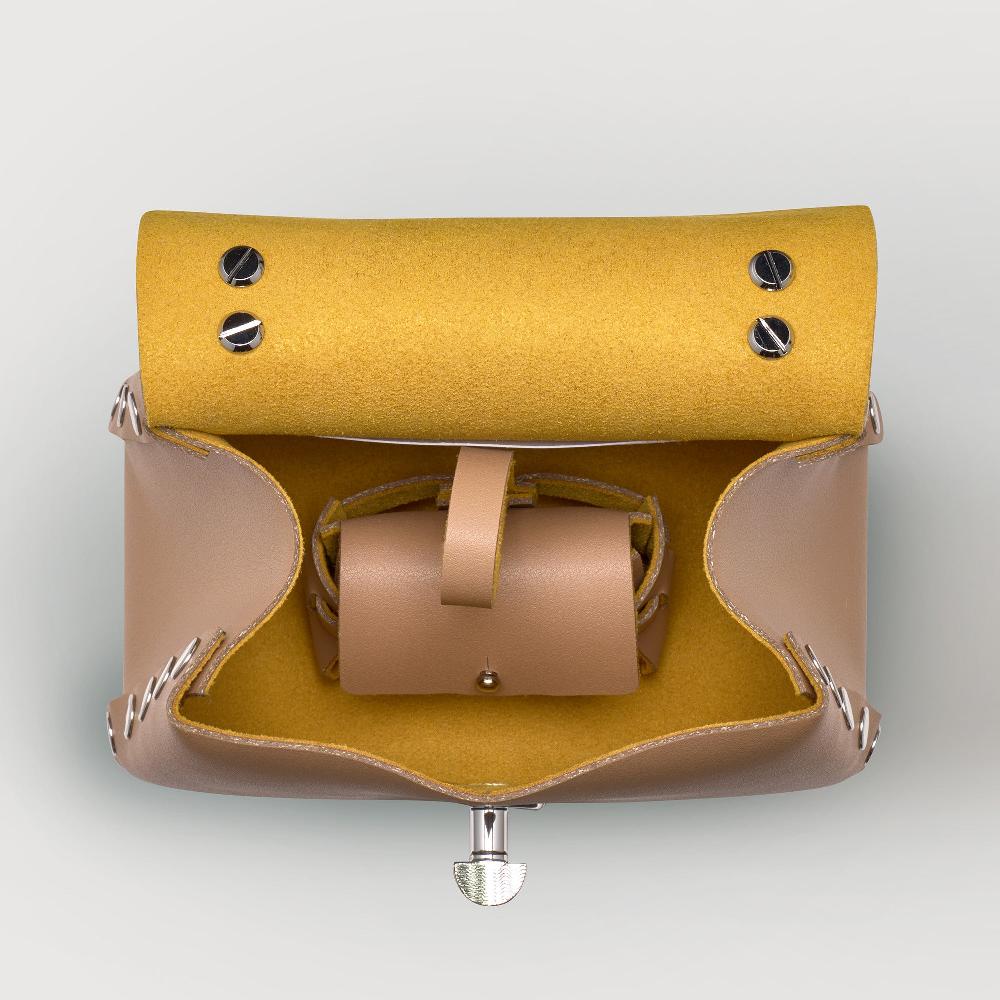 Zanellato BORSA POSTINA® SUPER BABY IN PELLE RIGENERATA BEIGE DEL MUGELLO | Zanellato Nuovo