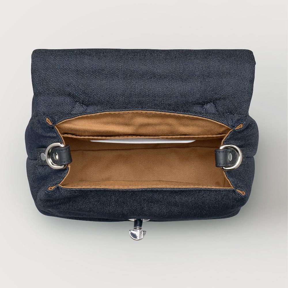 Zanellato BORSA POSTINA® BABY IN TESSUTO DENIM PADDED BLUE NIMES | Zanellato Promozione