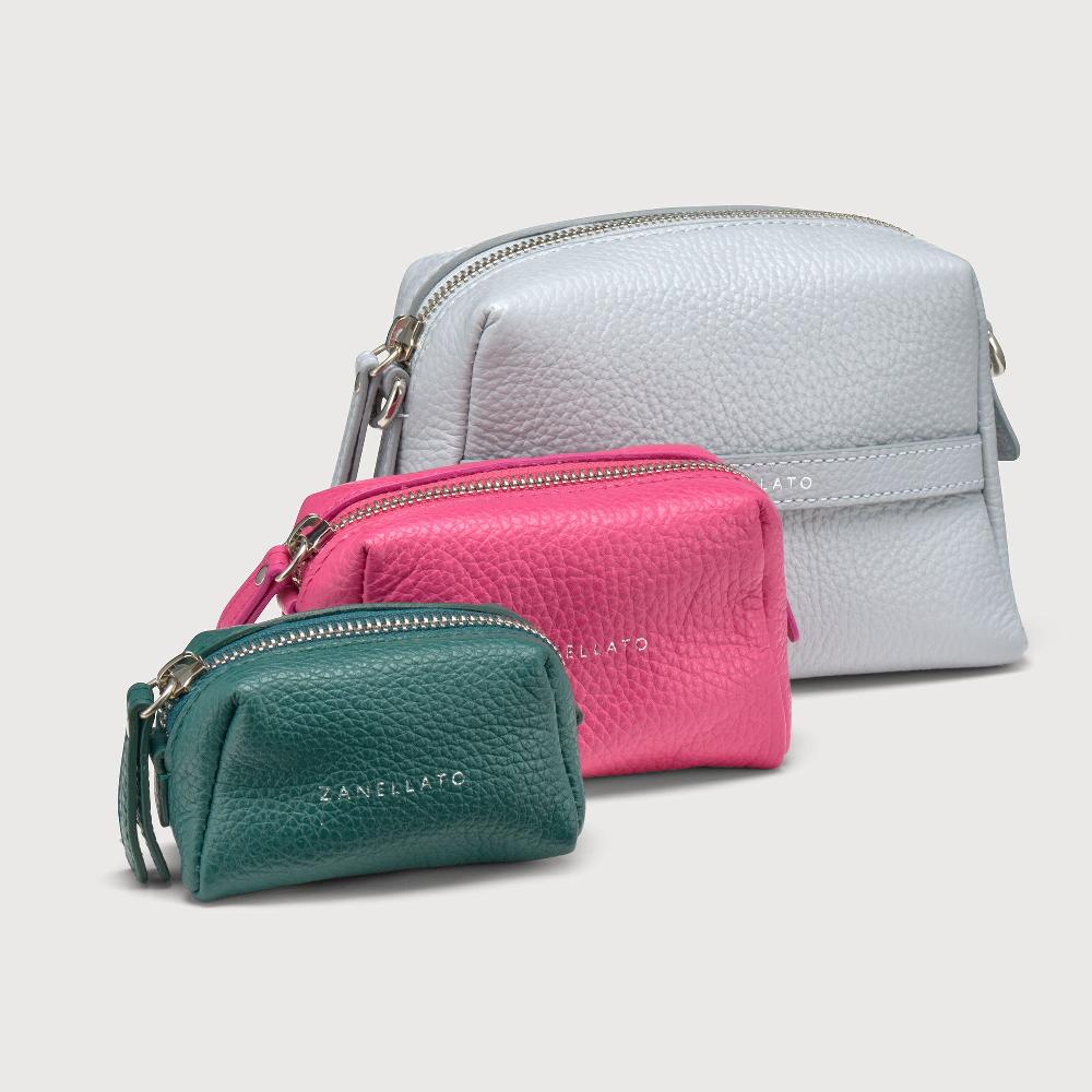 Zanellato BORSA MATRIOSKA UNICA IN PELLE MARTELLATA GREY CLOUD MULTI | Zanellato Pezzi Unici